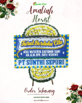 Papan Bunga Duka di Bonorowo