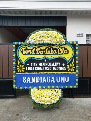 Papan Bunga Duka di Bonorowo